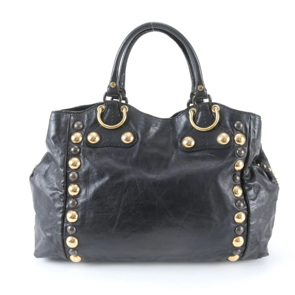 GUCCI Black Leather Tote Bag - Picture 3 of 10